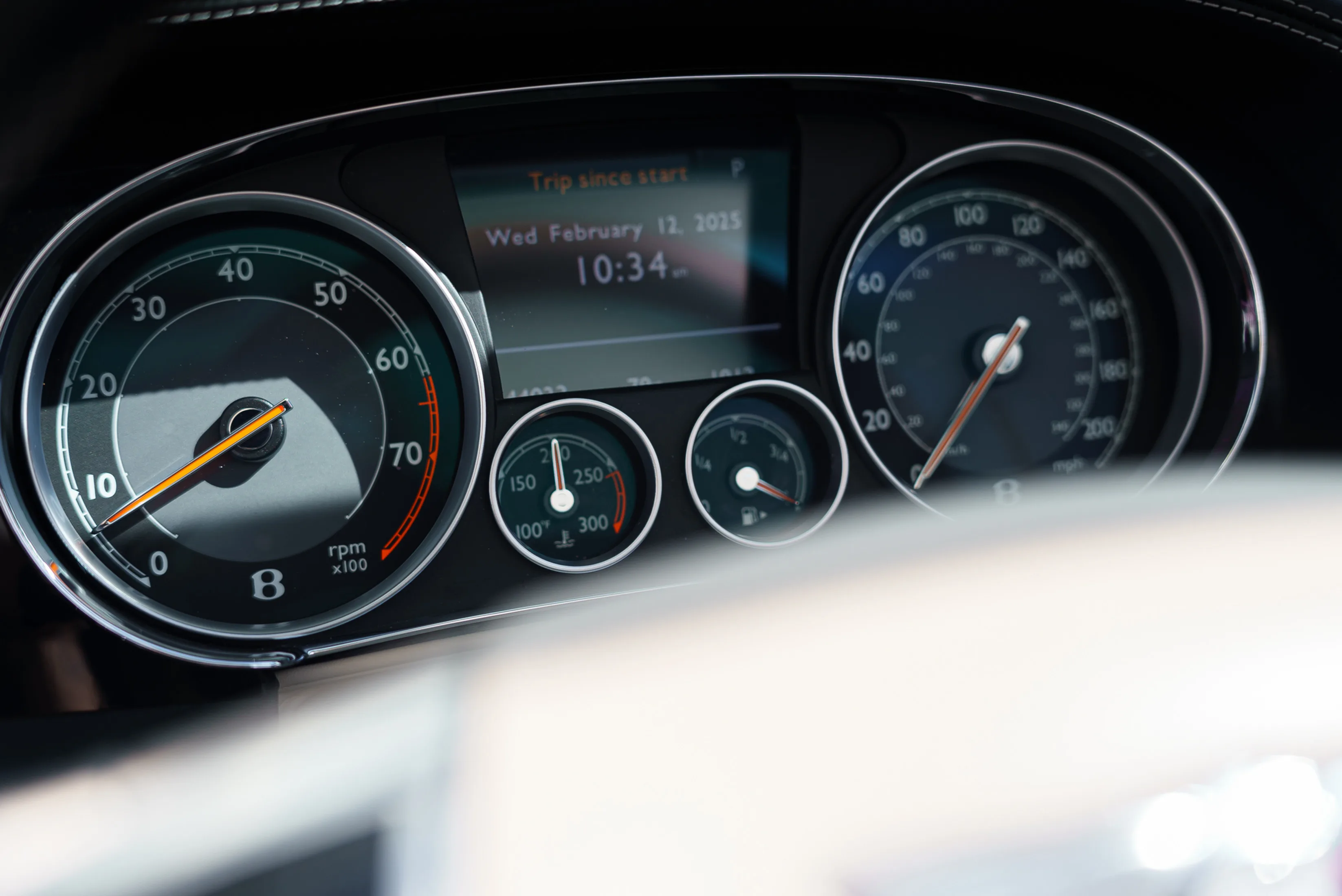 Bentley Continental GTC black — detail shot of luxury convertible rental in Miami